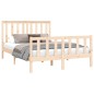 vidaXL Estructura de cama con cabecero madera maciza pino 140x200 cm vidaXL Estructura de cama con cabecero madera maciza pino 140x200 cm
