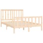 vidaXL Estructura de cama con cabecero madera maciza pino 140x200 cm vidaXL Estructura de cama con cabecero madera maciza pino 140x200 cm