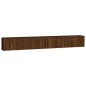 vidaXL Muebles para TV de pared 3 uds roble marrón 100x34,5x40 cm vidaXL Muebles para TV de pared 3 uds roble marrón 100x34,5x40 cm