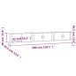 vidaXL Muebles para TV de pared 3 uds roble marrón 100x34,5x40 cm vidaXL Muebles para TV de pared 3 uds roble marrón 100x34,5x40 cm