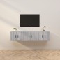 vidaXL Muebles para TV de pared 3 uds gris Sonoma 57x34,5x40 cm vidaXL Muebles para TV de pared 3 uds gris Sonoma 57x34,5x40 cm