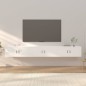 vidaXL Muebles para TV de pared 3 uds blanco 100x34,5x40 cm vidaXL Muebles para TV de pared 3 uds blanco 100x34,5x40 cm