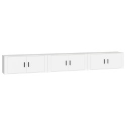 vidaXL Muebles para TV de pared 3 uds blanco 100x34,5x40 cm