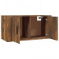 vidaXL Muebles para TV de pared 2 uds roble ahumado 80x34,5x40 cm vidaXL Muebles para TV de pared 2 uds roble ahumado 80x34,5x40 cm