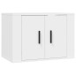 vidaXL Set de muebles para TV 4 piezas madera contrachapada blanco