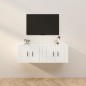 vidaXL Muebles para TV de pared 2 uds blanco 57x34,5x40 cm vidaXL Muebles para TV de pared 2 uds blanco 57x34,5x40 cm