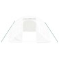 vidaXL Invernadero con estructura de acero blanco 18 m² 6x3x2 m vidaXL Invernadero con estructura de acero blanco 18 m² 6x3x2 m