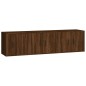 vidaXL Set de muebles para TV 3 pzas madera contrachapada roble marrón vidaXL Set de muebles para TV 3 pzas madera contrachapada roble marrón