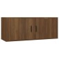 vidaXL Set de muebles para TV 2 pzas madera contrachapada roble marrón vidaXL Set de muebles para TV 2 pzas madera contrachapada roble marrón