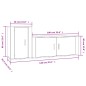 vidaXL Set de muebles para TV 2 pzas madera contrachapada roble marrón vidaXL Set de muebles para TV 2 pzas madera contrachapada roble marrón