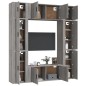 vidaXL Set de muebles para TV 8 pzas madera contrachapada gris Sonoma vidaXL Set de muebles para TV 8 pzas madera contrachapada gris Sonoma