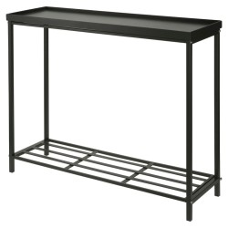 ProGarden Soporte para plantas negro mate 75x23x60 cm