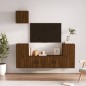 vidaXL Set de muebles para TV 5 pzas madera contrachapada roble marrón