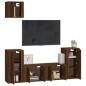 vidaXL Set de muebles para TV 5 pzas madera contrachapada roble marrón