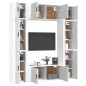 vidaXL Set de muebles para TV 8 piezas madera contrachapada blanco vidaXL Set de muebles para TV 8 piezas madera contrachapada blanco