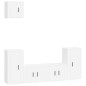 vidaXL Set de muebles para TV 5 piezas madera contrachapada blanco vidaXL Set de muebles para TV 5 piezas madera contrachapada blanco
