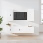 vidaXL Set de muebles para TV 5 piezas madera contrachapada blanco