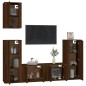 vidaXL Set de muebles para TV 5 pzas madera contrachapada roble marrón vidaXL Set de muebles para TV 5 pzas madera contrachapada roble marrón