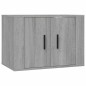 vidaXL Set de muebles para TV 3 pzas madera contrachapada gris Sonoma vidaXL Set de muebles para TV 3 pzas madera contrachapada gris Sonoma