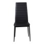 Venture Home Sillas de comedor 2 uds Slim apariencia de cuero negro Venture Home Sillas de comedor 2 uds Slim apariencia de cuero negro