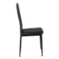 Venture Home Sillas de comedor 2 uds Slim apariencia de cuero negro Venture Home Sillas de comedor 2 uds Slim apariencia de cuero negro