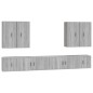 vidaXL Set de muebles para TV 8 pzas madera contrachapada gris Sonoma vidaXL Set de muebles para TV 8 pzas madera contrachapada gris Sonoma