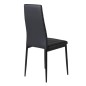 Venture Home Sillas de comedor 2 uds Slim apariencia de cuero negro Venture Home Sillas de comedor 2 uds Slim apariencia de cuero negro
