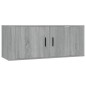 vidaXL Set de muebles para TV 5 pzas madera contrachapada gris Sonoma