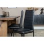 Venture Home Sillas de comedor 2 uds Slim apariencia de cuero negro Venture Home Sillas de comedor 2 uds Slim apariencia de cuero negro