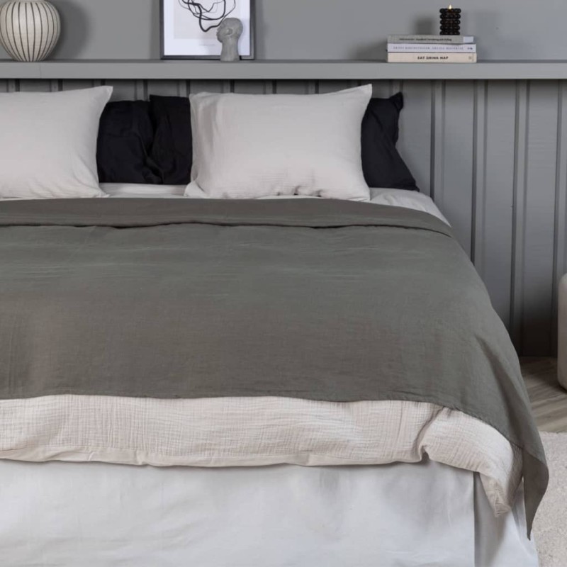 Venture Home Colcha Milo poliéster gris 260x260 cm Venture Home Colcha Milo poliéster gris 260x260 cm