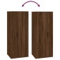 vidaXL Set de muebles para TV 4 pzas madera contrachapada marrón roble