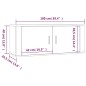 vidaXL Set de muebles para TV 4 pzas madera contrachapada marrón roble