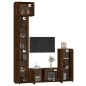 vidaXL Set de muebles para TV 5 pzas madera contrachapada roble marrón vidaXL Set de muebles para TV 5 pzas madera contrachapada roble marrón
