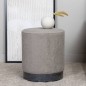 Venture Home Puf Benji felpa negro y crudo 35x35x42,5 cm Venture Home Puf Benji felpa negro y crudo 35x35x42,5 cm