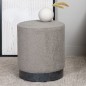 Venture Home Puf Benji felpa negro y crudo 35x35x42,5 cm Venture Home Puf Benji felpa negro y crudo 35x35x42,5 cm