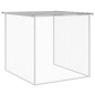 vidaXL Gallinero con techo acero galvanizado gris claro 803x98x90 cm
