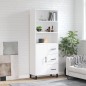 vidaXL Aparador alto madera contrachapada blanco 69,5x34x180 cm vidaXL Aparador alto madera contrachapada blanco 69,5x34x180 cm