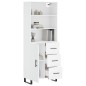 vidaXL Aparador alto madera contrachapada blanco 69,5x34x180 cm vidaXL Aparador alto madera contrachapada blanco 69,5x34x180 cm
