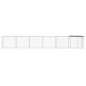 vidaXL Gallinero con techo acero galvanizado antracita 603x98x90 cm vidaXL Gallinero con techo acero galvanizado antracita 603x98x90 cm