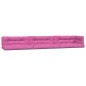 vidaXL Cojines para palés 7 piezas tela rosa vidaXL Cojines para palés 7 piezas tela rosa