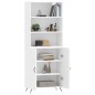 vidaXL Aparador alto madera contrachapada blanco 69,5x34x180 cm vidaXL Aparador alto madera contrachapada blanco 69,5x34x180 cm