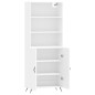 vidaXL Aparador alto madera contrachapada blanco 69,5x34x180 cm vidaXL Aparador alto madera contrachapada blanco 69,5x34x180 cm