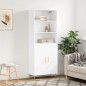 vidaXL Aparador alto madera contrachapada blanco 69,5x34x180 cm vidaXL Aparador alto madera contrachapada blanco 69,5x34x180 cm