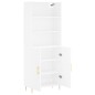 vidaXL Aparador alto madera contrachapada blanco 69,5x34x180 cm vidaXL Aparador alto madera contrachapada blanco 69,5x34x180 cm