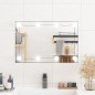 vidaXL Espejo de pared rectangular con luces LED vidrio 40x60 cm vidaXL Espejo de pared rectangular con luces LED vidrio 40x60 cm