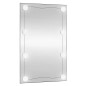 vidaXL Espejo de pared rectangular con luces LED vidrio 40x60 cm vidaXL Espejo de pared rectangular con luces LED vidrio 40x60 cm