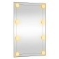 vidaXL Espejo de pared rectangular con luces LED vidrio 40x60 cm vidaXL Espejo de pared rectangular con luces LED vidrio 40x60 cm