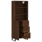 vidaXL Aparador alto madera contrachapada marrón roble 69,5x34x180 cm vidaXL Aparador alto madera contrachapada marrón roble 69,5x34x180 cm