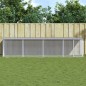 vidaXL Gallinero con techo acero galvanizado gris claro 403x98x90 cm vidaXL Gallinero con techo acero galvanizado gris claro 403x98x90 cm