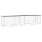 vidaXL Gallinero con techo acero galvanizado gris claro 403x98x90 cm vidaXL Gallinero con techo acero galvanizado gris claro 403x98x90 cm